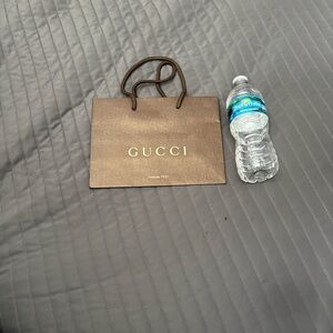 Gucci Tan Logo Shopping Bag